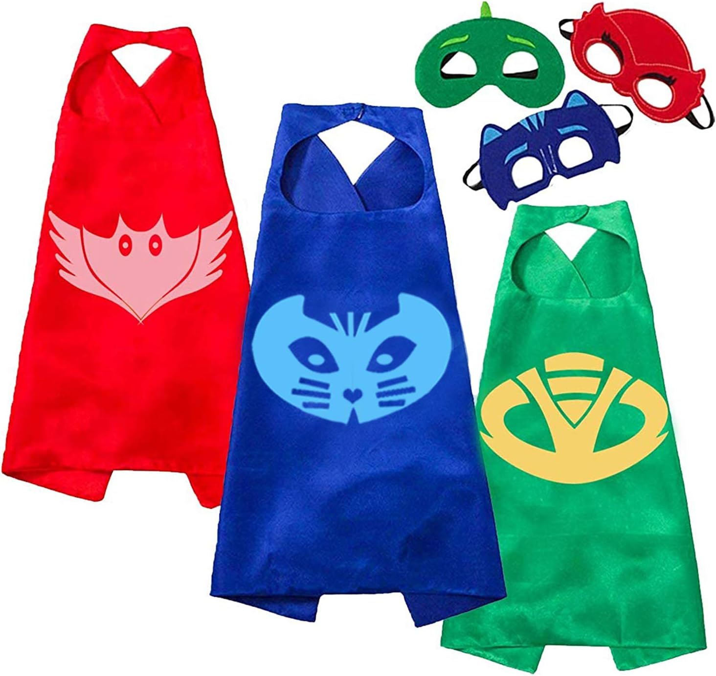 NuGeriAZ Capes and Dress up for Kids Superhero Capes and Masks Superhero Toys Kids Best Gifts (3Pcs)