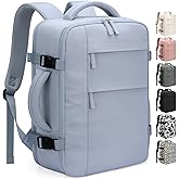 Pritent Travel Backpack for Women Man, Waterproof Laptop Backpack Travel Bag Airline Approved Carry on Weekender Overnight Bag Bookbag for Business,Travel, Work Fits 17.3 inch Laptop(Large,Blue)