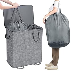 Lifewit Double Laundry Hamper with Lid and