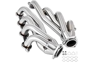 VEVOR Exhaust Header Set 1 5/8" Exhaust Turbo Headers, Stainless Steel Exhaust Manifold Headers, Shorty Engine Conversion LS 