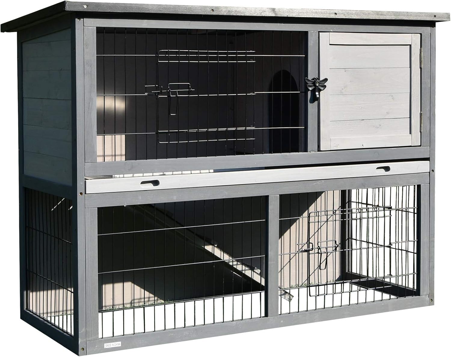 two tier rabbit hutch