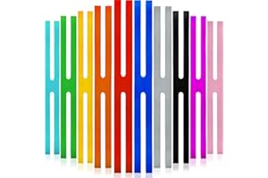 OUTUS 9 Inch H-Band Silicone Rubber Bands Assorted Color Rubber Bands Elastic Rubber Wrapping Bands for Books, Cameras, Art, Cooking, Wrapping, Exercise, Bag Wraps (10 Pieces)