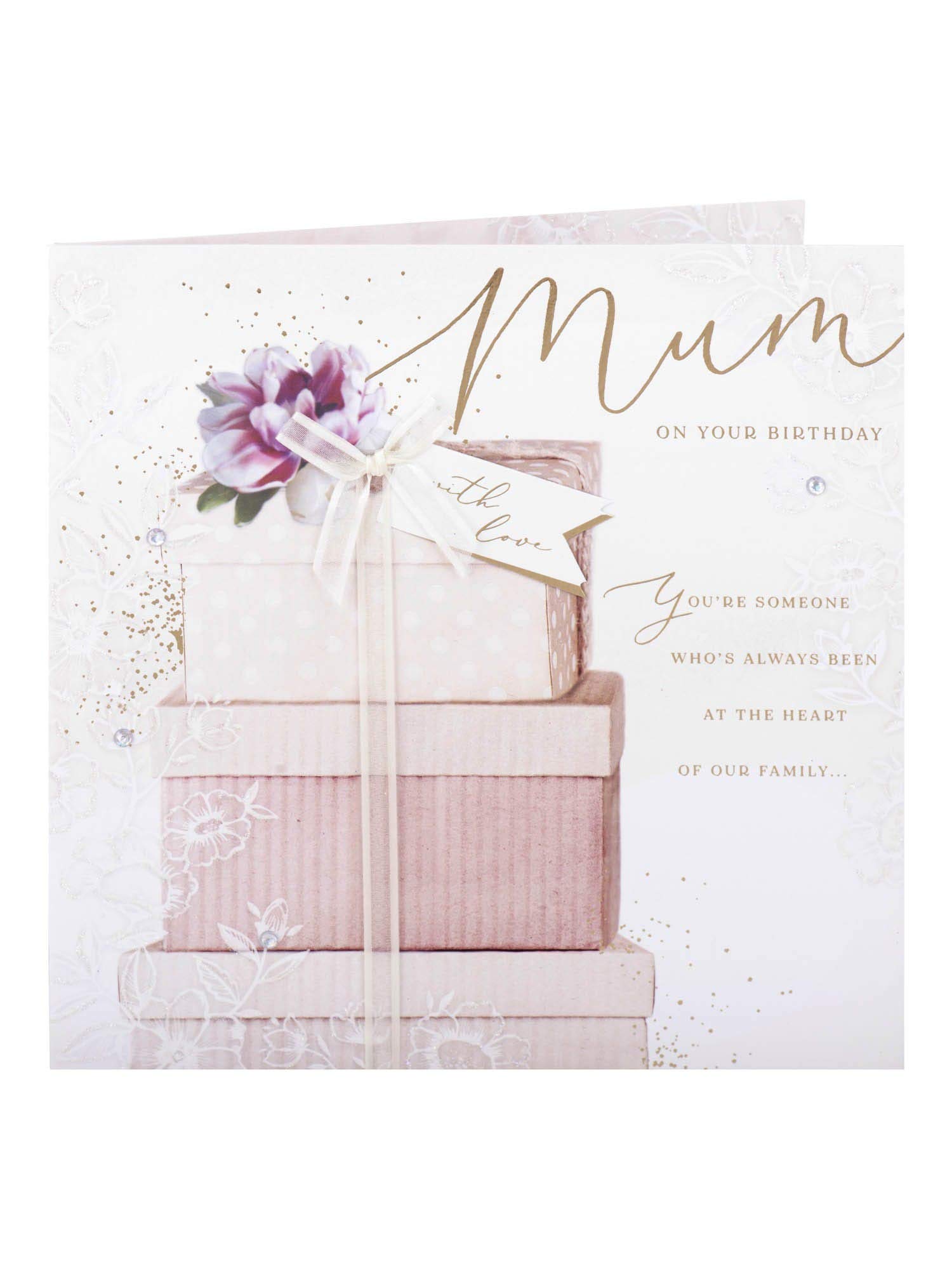 Clintons: Stack of Gifts Mum Birthday Card 237x237mm 1152776 multi-color
