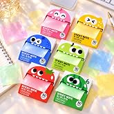 480 PCS Glitter Sticky Notes,Transparent Clear Translucent Sparkle Pads, Full Back Adhesive Pull-Out Dispenser, Cute Self-Stick Notes for Office School Planners &amp; Study