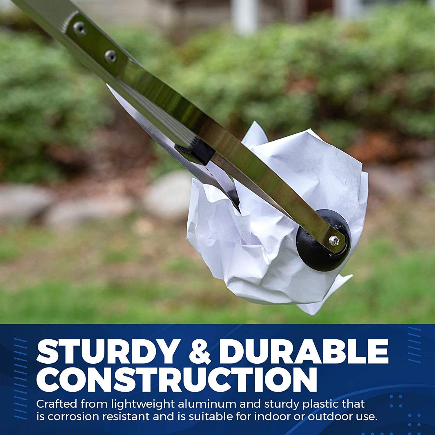 Reacher Grabber Tool - Gripping Device - Lightweight Durable Folding Claw Extends Arm Reach to 32 Inches Ideal Indoor and Outdoor Reaching Mobility Aid and Trash Grabber Picker Upper Tool: Health & Personal Care