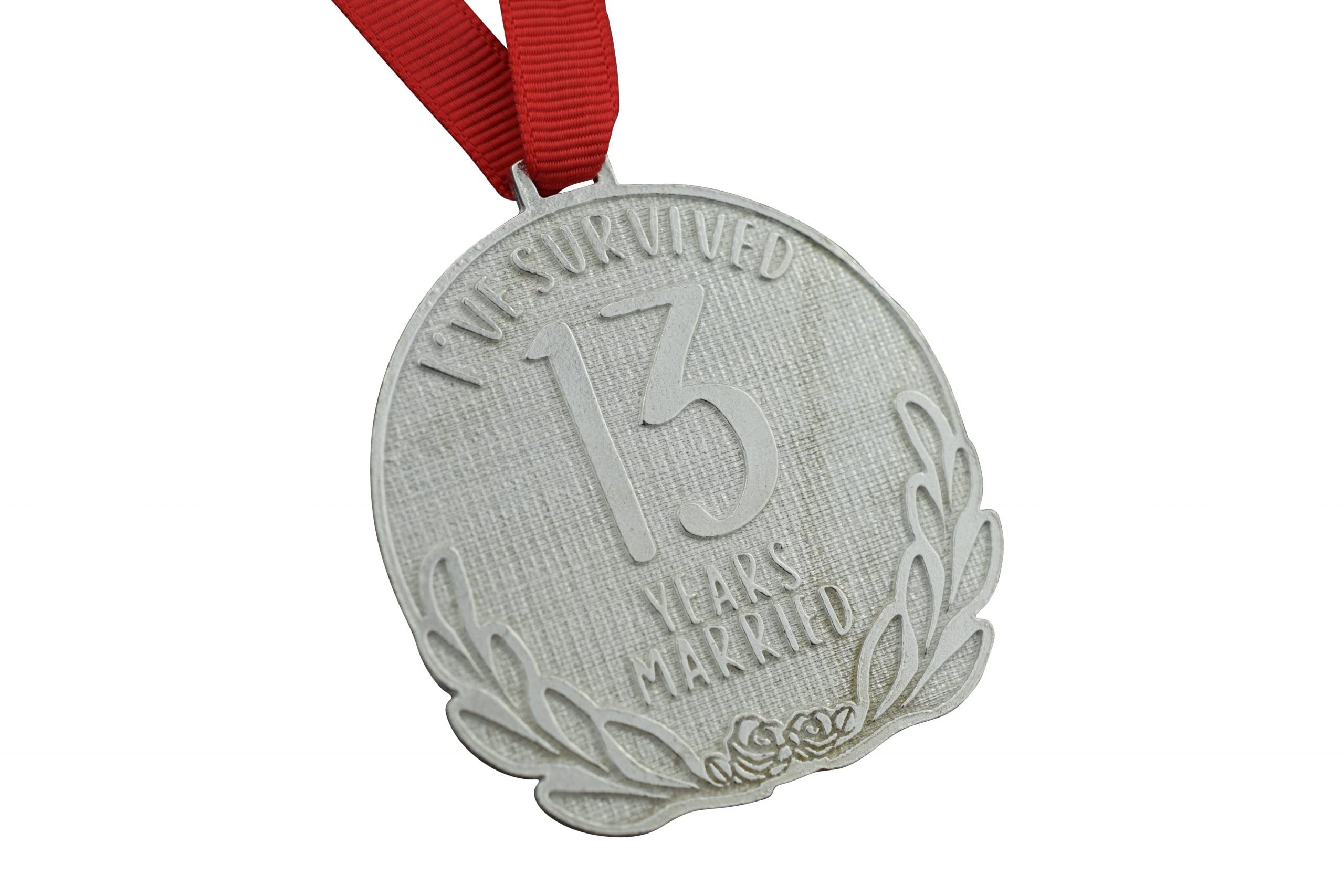 Pirantin 13th Anniversary Medal – I’ve Survived 13 Year Married Medal