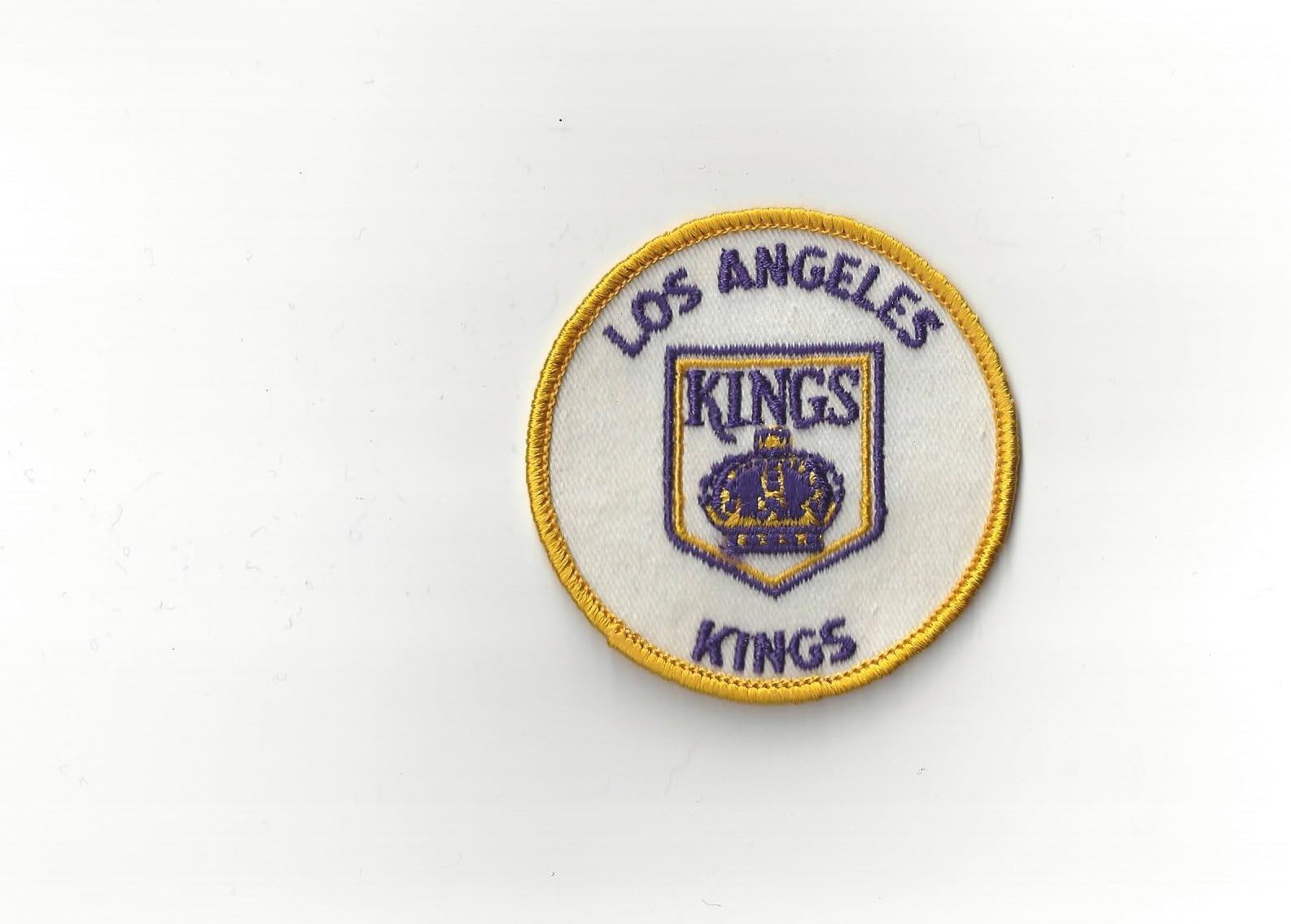 Vintage 1970s NHL Los Angeles LA Kings 3 inch Round Patch Old Logo (sew on only)