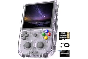 ASTARAMA RG405V Retro Handheld Game Console, 4’’ IPS Touch Screen Android 12 System Game Player, Built-in 128G TF Card 3154 Games 5500mAh Battery, Support 5G WiFi Bluetooth 5.0 (Transparent Purple, 128G)