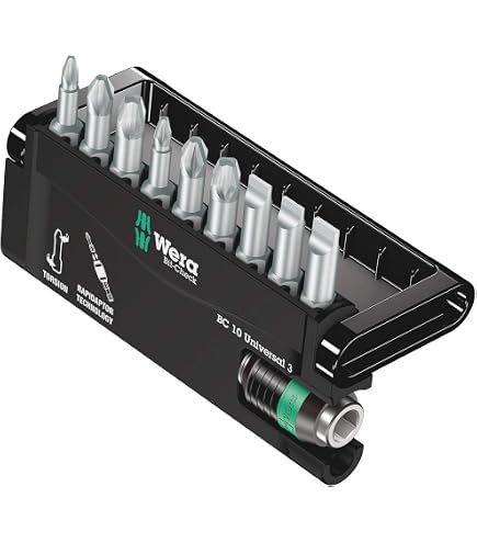 Wera 05073410001 Bit-Check Set 8600-9/TZ SB Torsion Extra-Tough 
