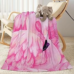 Duduho Pink Flamingo Bed Blanket Ultra Soft Throw