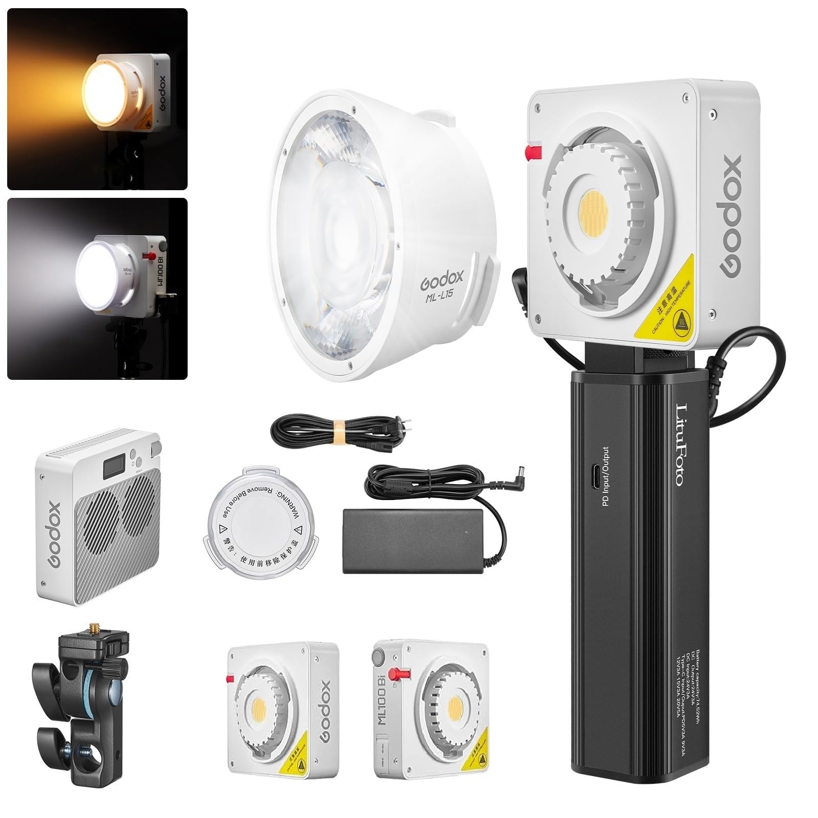 Godox ML100Bi 120W LED Video Light with Battery