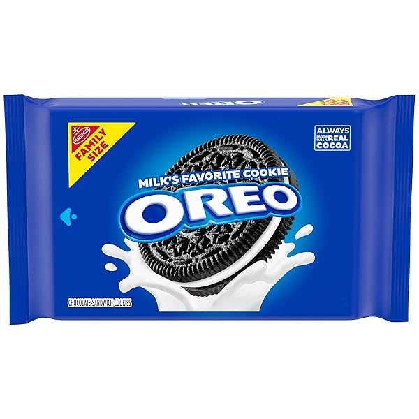OREO CHOCOLATE SANDWICH COOKIES, FAMILY SIZE, 18.12 OZ