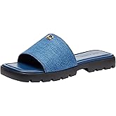 COACH womens Florence Leather Sandal