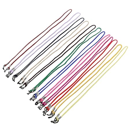 Pixnor 12 Stück Brillenband Brillenbänder Brillenkordel Brillenkette Brillenschnur Band Schnur Brillen Sonnenbrillenkordel Ke
