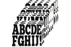 Large Letter Number Sticker,Self Adhesive and Waterproof Vinyl Letters Alphabet Stickers for Mailbox Outdoor Car Bulletin Boa