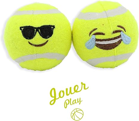 Aimé Pelotas de Tenis Saltarinas para Perros con Emoticono Impreso ...