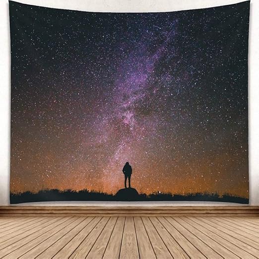 Tapiz Decorativo Tapiz de Picnic Estera de Madera Estrellada ...