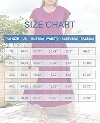 Moon Wood Women's 2025 Plus Size Casual Dress Crew