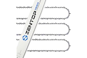 ZENTOP 20 Inch Chainsaw Bar and Chains, .050'' Gauge 3/8" Pitch 72DL Fits Husqvarna 455, 455 Rancher 460 Rancher, Jonsered, Poulan PP5020AV PR5020