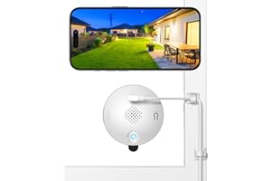 SYMYNELEC Window Cameras for Home Security: Indoor Camera for Outdoor Monitoring with 2K Full Color Night Vision Motion Human