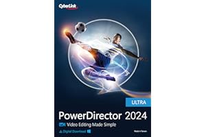 CyberLink PowerDirector 2024 Ultra | Video Editing Software [PC Online Code]