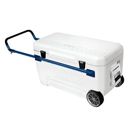 igloo cooler on wheels with lights