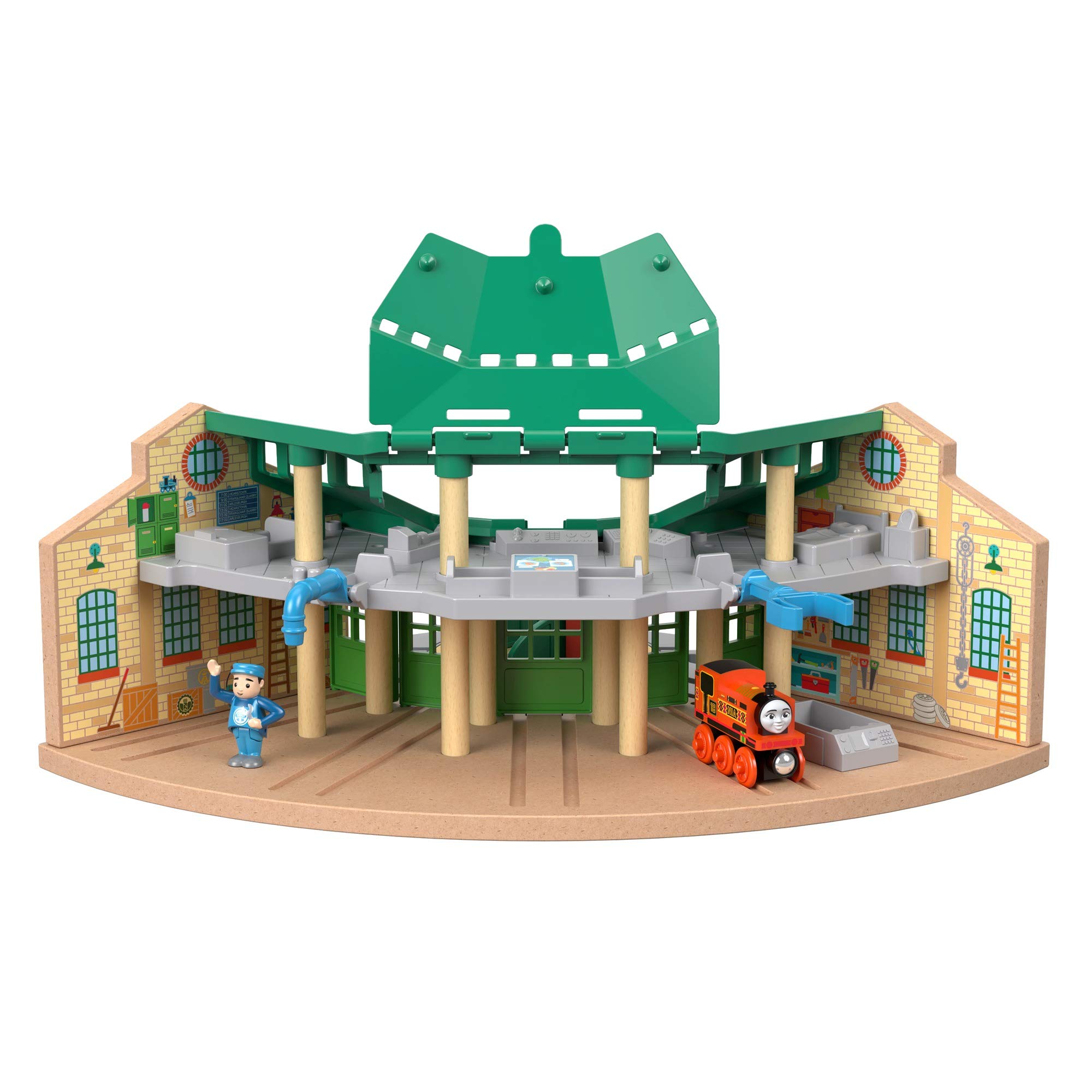 Mua Thomas & Friends Wooden Toy Train Set Tidmouth Sheds Playset with