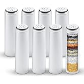 8-Pack Filter Cartridges Compatible with Cobbe Handheld Showerheads | White cartridge-only set for routine showerhead filter replacement and maintenance; shower head not included