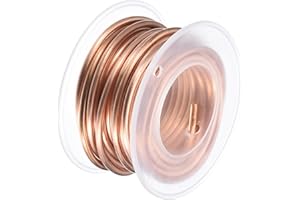 uxcell Soft Copper Wire (10 Gauge, 11.5 FT), 99.9% Pure Bare Copper Wire 2.5mm Solid Craft Wire for DIY Crafting Gardening Decoration (3.5Meter)