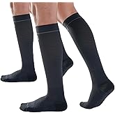 GOUNOD Compression Socks for Women & Men (2 Pairs) 20-30 mmHg - Circulation Support for Athletic, Travel, Nursing