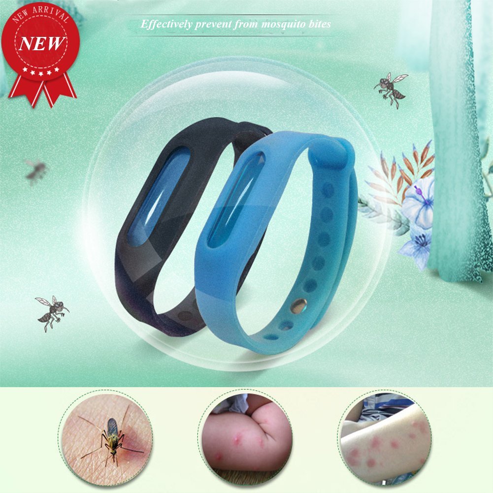 All Natural Mosquito Repellent Bracelets Waterproof Anti Mosquito Bracelet Wristband for Kids Adult 90 Days Protection Non Spray Deet Free Kiveta