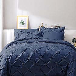 JOLLYVOGUE Navy Blue Twin Size Comforter Sets 5