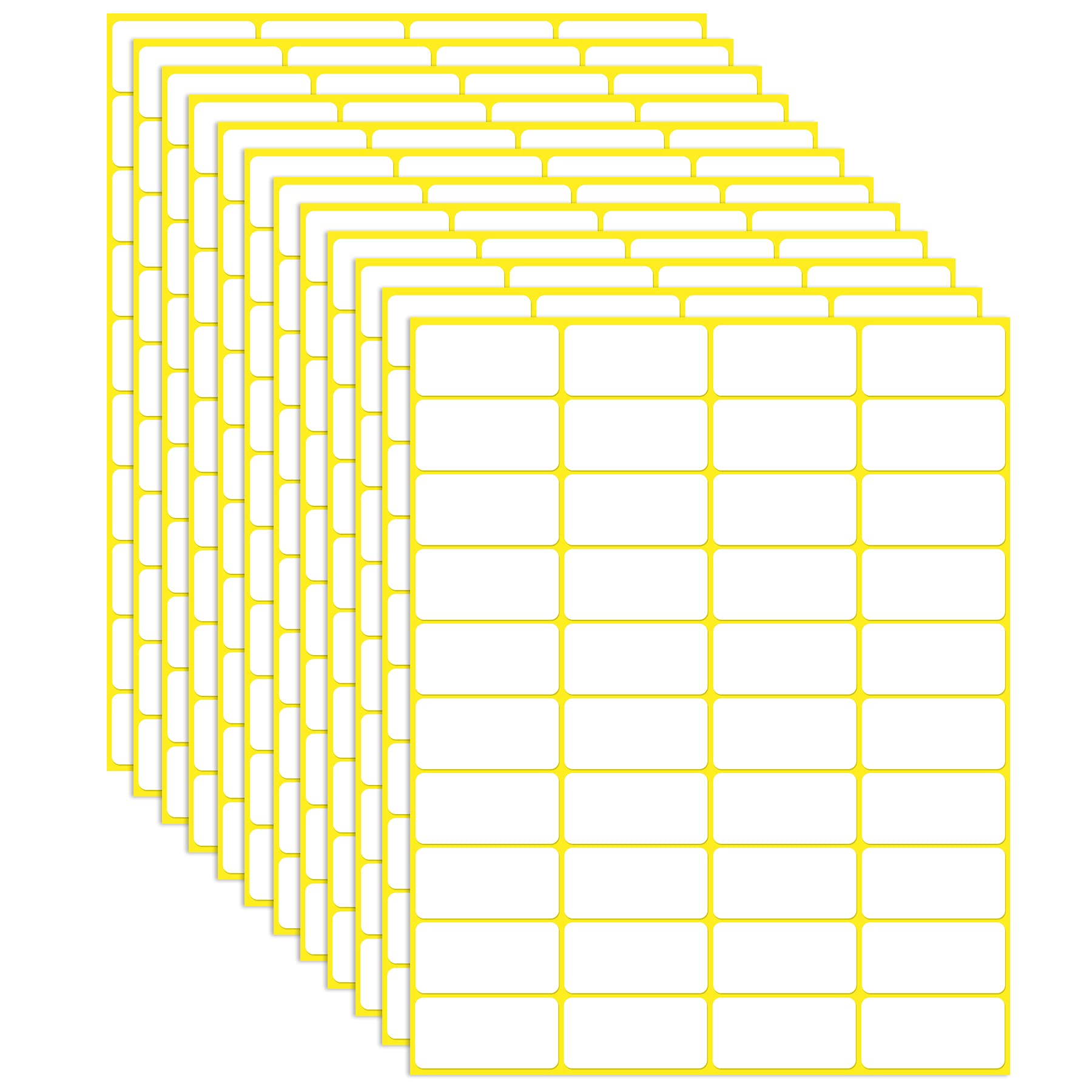 38x19mm, 1200PCS Matte White Labels - Small Sticky Labels for File Folders, Envelopes
