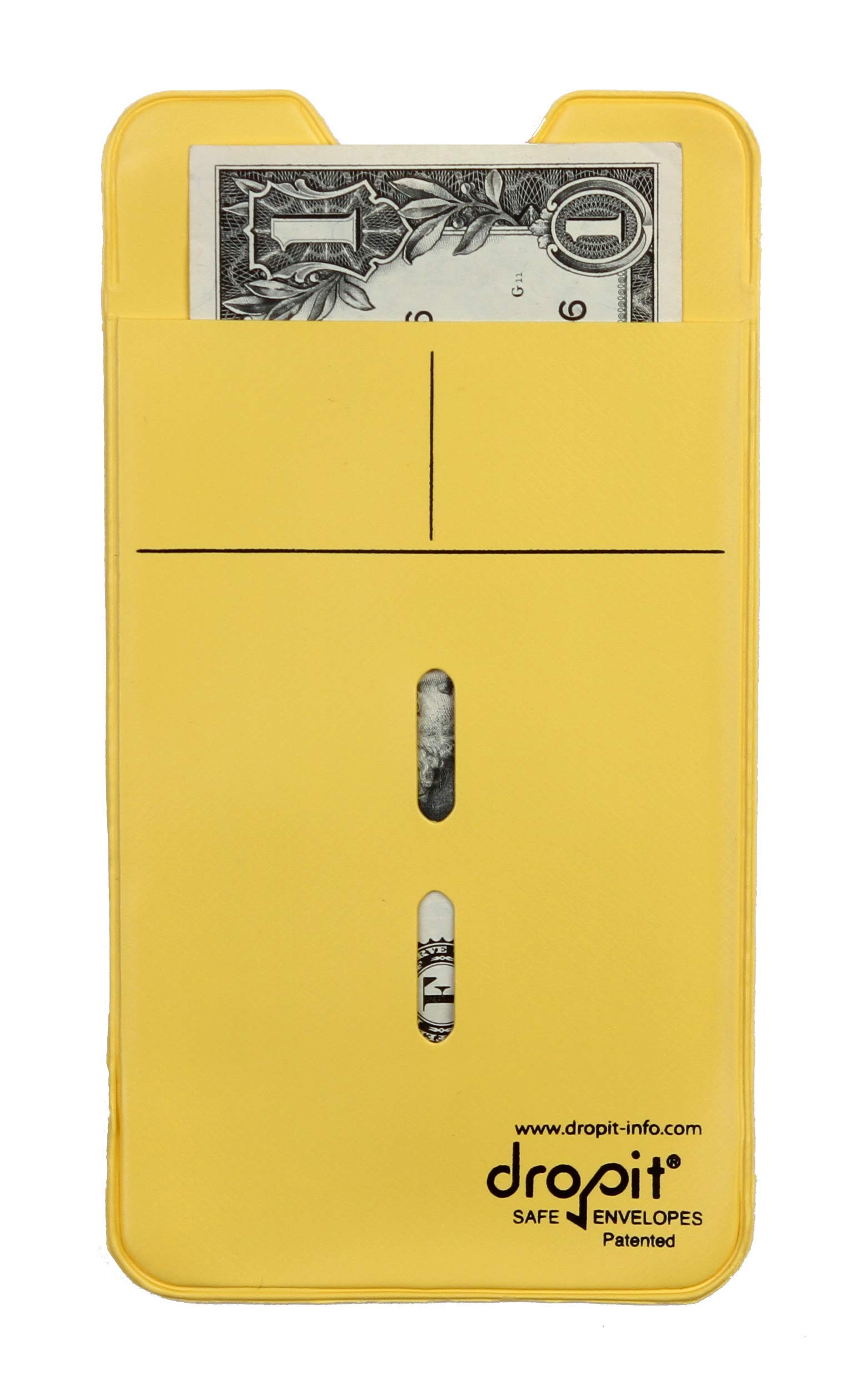 UBICON Reuseable Dropit Safe Envelope for Depositing of Currency and Money, Size 10, Yellow
