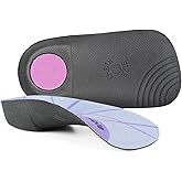 RooRuns 3/4 Hard Arch Support Shoe Inserts, Orthotic Inserts for Plantar Fasciitis, Over-Pronation, Flat Feet, Heel Pain Relief, Shoe Insoles for Men and Women Running Walking
