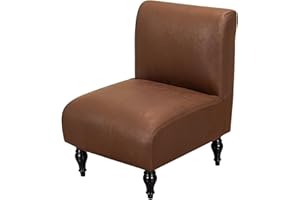 FUANGUI Armless Accent Chair Cover Slipcover, Stretch Spandex Chair Covers for Living Room Removable Washable for Armless Chair Furniture Protector