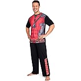 Marvel Deadpool and Wolverine Mens Pajama Set, Soft Comfy Loungewear PJ Set - Gifts for Men
