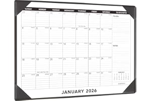 Large Desk Calendar 2026 with Desktop Mat, KOPEESY 22" x 17" Desktop Calendar, 18 Mouths From January 2026 to June 2027, Office Supplies Desk Blotter Calendar for Home School and Office