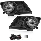 RP Remarkable Power, Fog Lights Fit For 2011 2012 2013 2014 Charger Smoke Black Bezel Fog Light with Wiring Harness Switch Assembly Driving Bmuper Fog Lamps FL7106