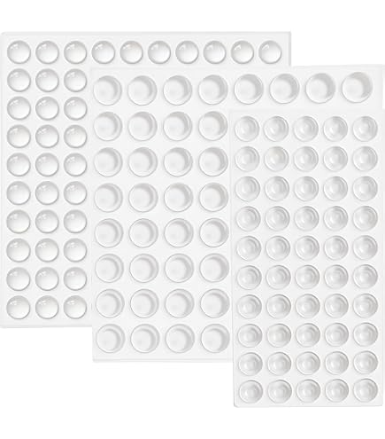 12 Pack Clear Silicone Cabinet Door Bumpers – Self-Adhesive Soft Close Pads, Scratch & Noise Protection For Kitchen, Drawers & Furniture