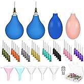 Dandat 102 Pcs Pottery Tools Supplies Ceramic Precision Applicator Kit | Precision Tips, Squeeze Bottle Set, Clay Glaze Tools, 3 oz Capacity, Ceramic Slip Applicator