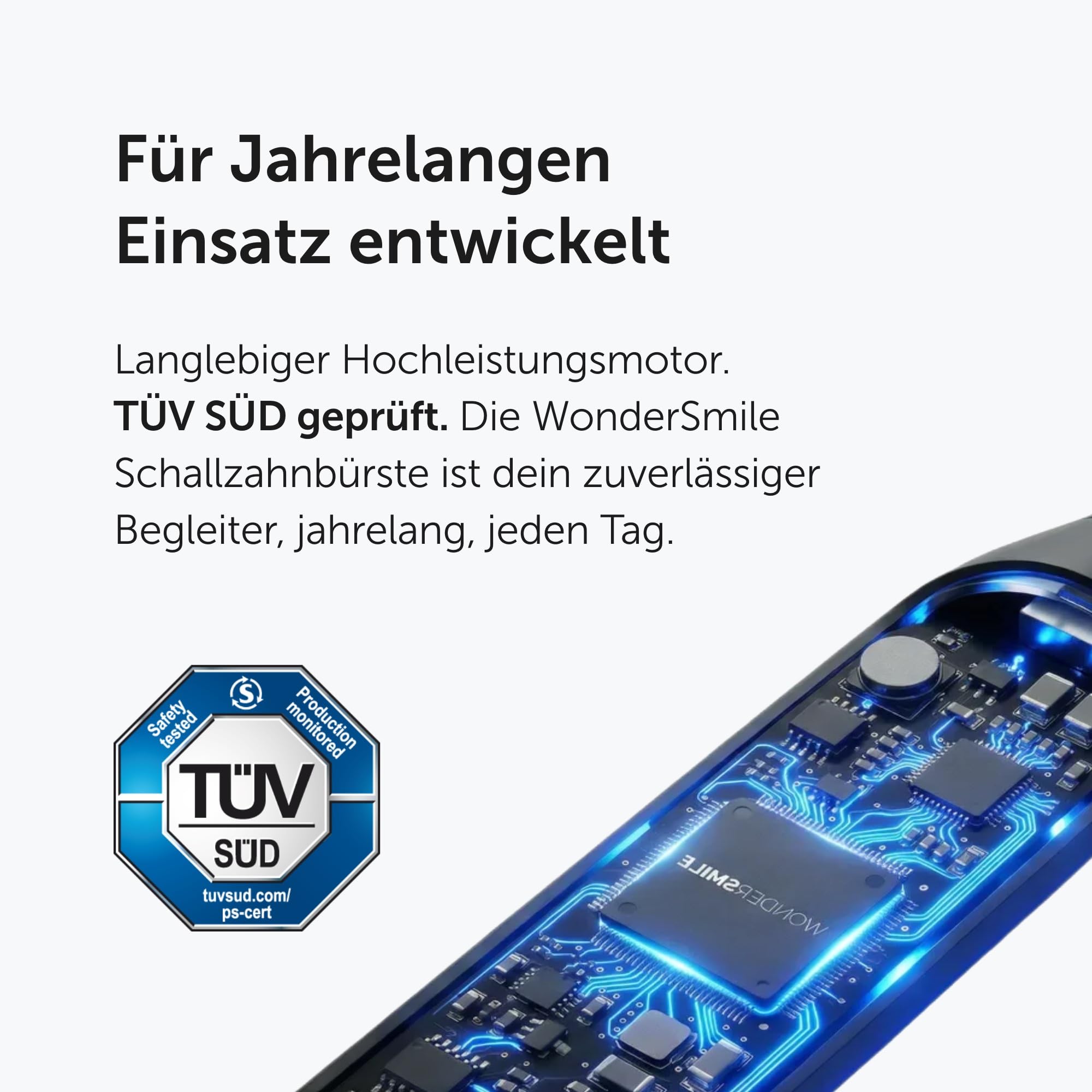 WonderSmile Pro Schallzahnbürste – TÜV-zertifiziert, 4 Modi (Ultimate Black) 8