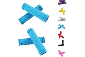 Helonge Bike Handlebar Grips, Non-Slip Rubber Bicycle Handle Bar Wraps for Kids Bikes(7 Colors)