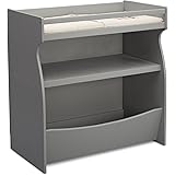 corner changing table grey