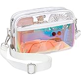 PACKISM Clear Bag for Stadium Events - Clear Purses for Women Stadium Crossbody Concert Bag for Game Day, Sports, Festival