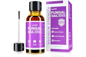 PURE SKIN pureskin Nail Renewal Solution - Maximum Strength Nail Care, Effective Solution for Finger & Toenail Health, Suitable for Athlete's Foot & Ringworm Conditions (1.7 oz)