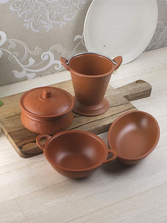 Buy Servewell Terracotta Look Melamine Indian Serving Bowls Set of Four