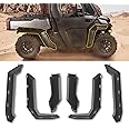 HAKA TOUGH Wider Extended Fender Flares for Can Am Defender HD5 / HD8 / HD10 / MAX 2016-2024, Front & Rear XXL Mud Flaps Mud Guards Extension Accessories, Replace OEM #715006821 715002424 715006822