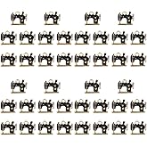 SHINEOFI 40 Pcs Sewing Machine Brooch Jewelry DIY Charms Pendants Sewing Machine Shape Charms Crystals Necklaces Ornament Necklace Adorns Manual Alloy Enamel Miss