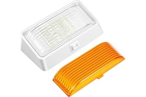 Kofarrten RV Exterior Lights, 12V Energy-Saving LED RV Porch Utility Light with Switch, Replacement Lighting for RVs, Trailer
